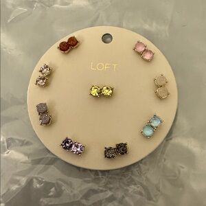 Loft sparkle stud earrings set.